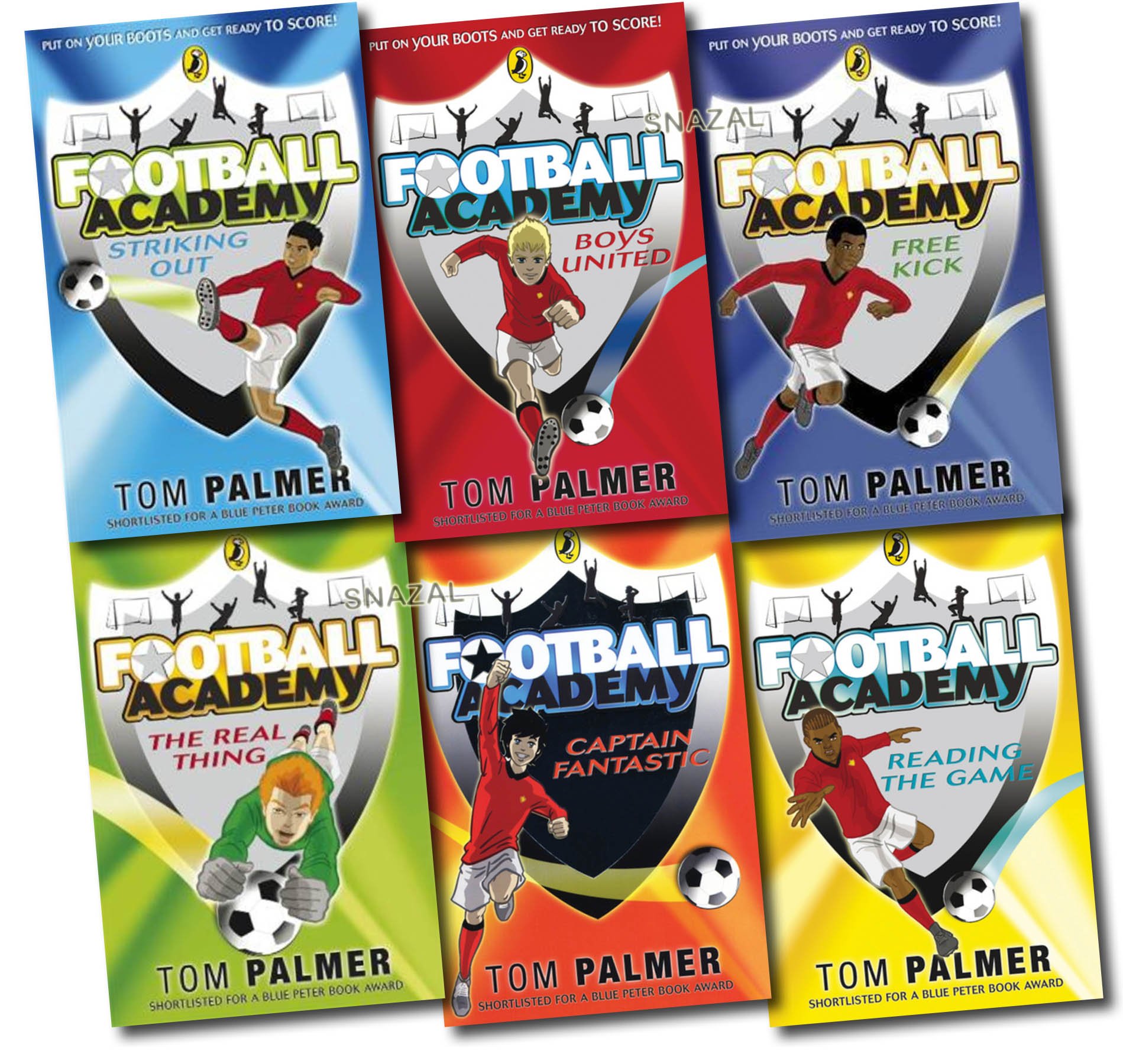 Football Academy Pack, 6 books Collection, (Captain Fantastic; Free Kick; Boys United; Reading The Game; Striking Out; The Real Thing)