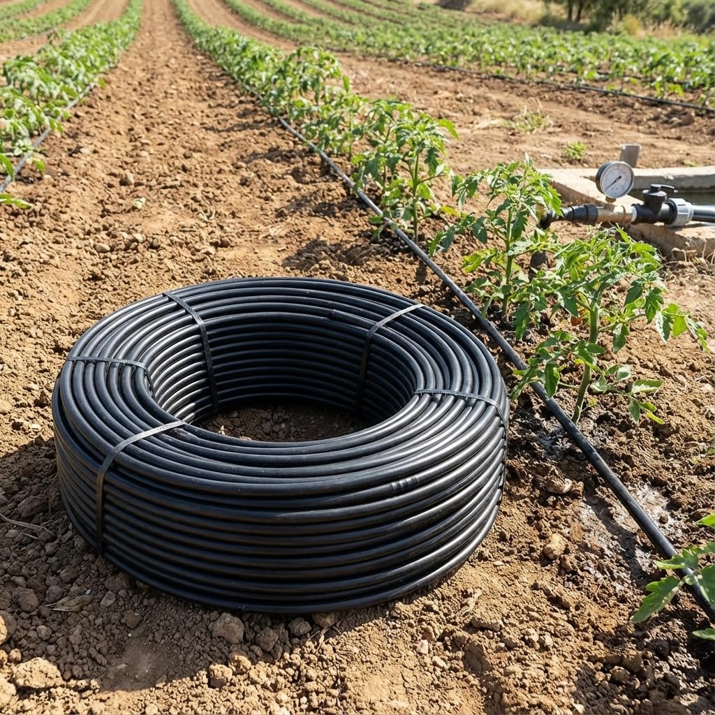 Suinga Tuberia de Riego por Goteo 16 mm | Manguera riego por goteo cada 35 cm, tubo goteo de 400 metros | kit riego por goteo negro para Jardines, Terrazas, Huertos y Macetas