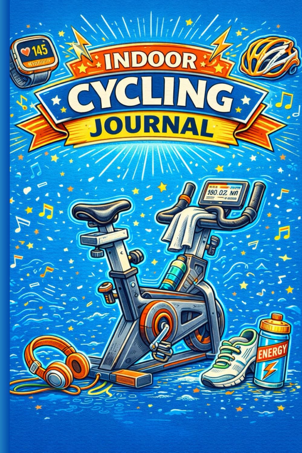 Indoor Cycling Journal: A 110-Day Illustrated Indoor Cycling Logbook to Track Your Progress, Set Goals, and Stay Motivated – For Spin Classes, Smart Trainers, and Virtual Rides