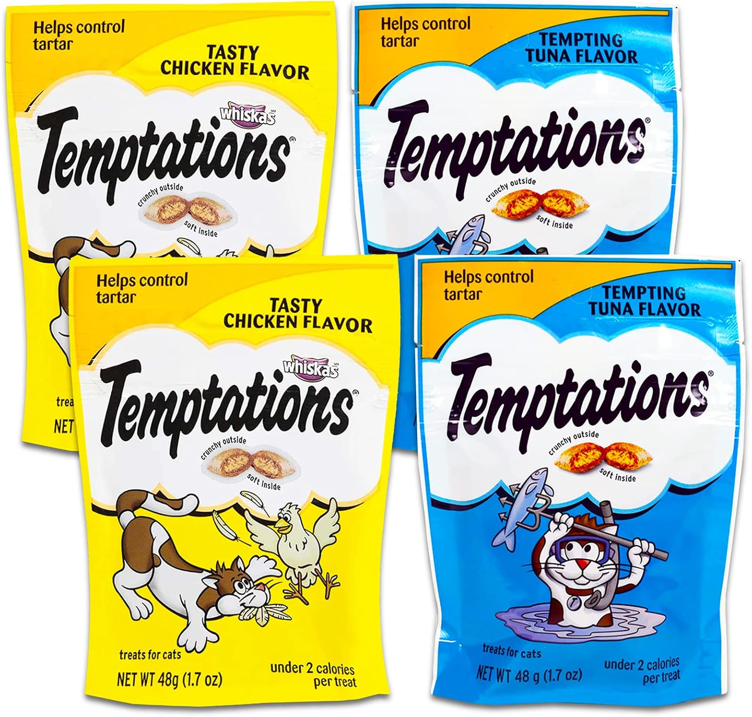 Temptations Cat Treats Variety Pack 4 Temptations Cat