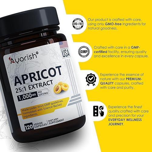 Miniatura 7 de Cápsula de albaricoque 151 (120 cápsulas vegetales) 1000 mg Porción