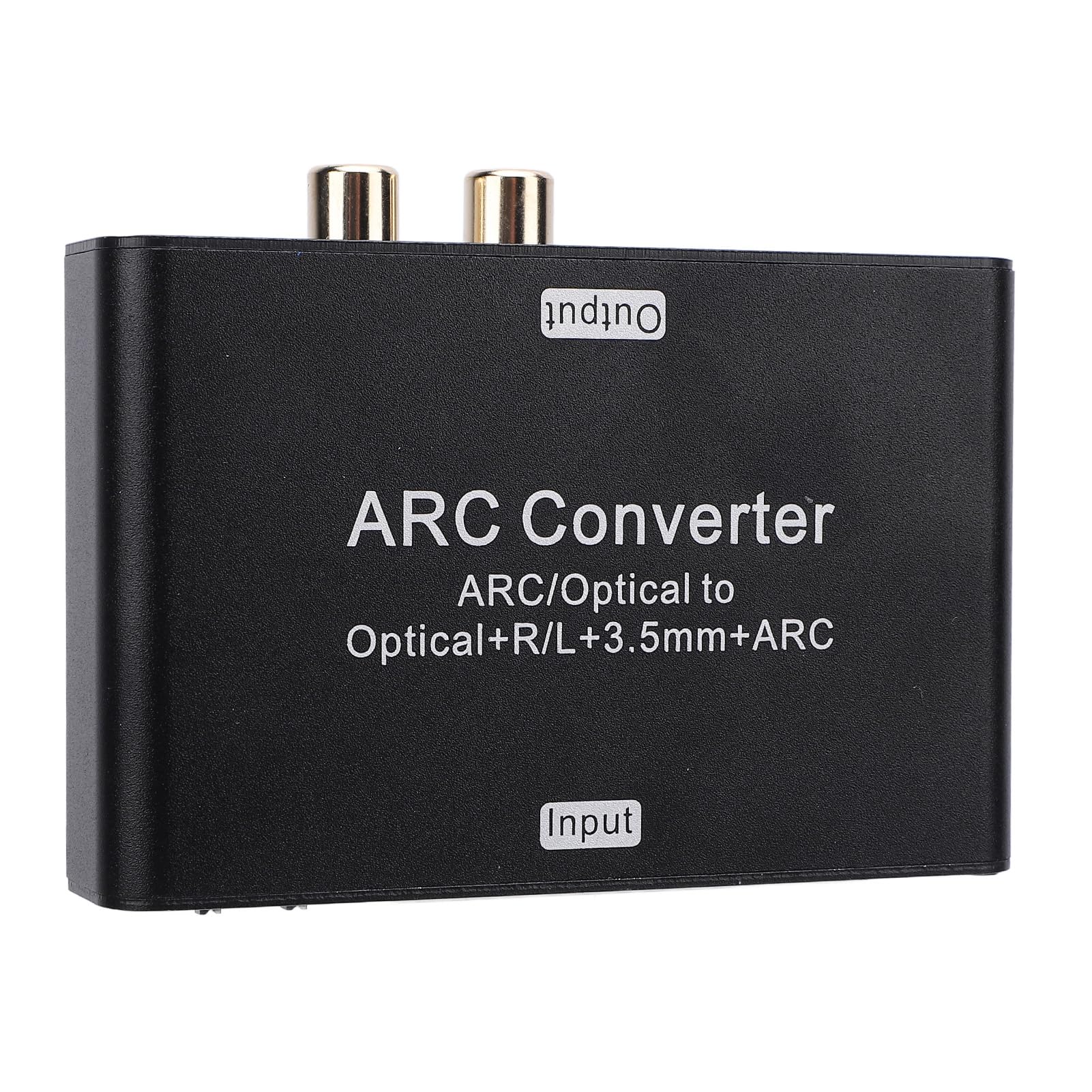 Interfaccia multimediale HD Convertitore ARC 192KHz Convertitore audio digitale-analogico Guscio in lega di alluminio Interfaccia DC5.5 Adattatore estrattore audio jack da 3,5 mm