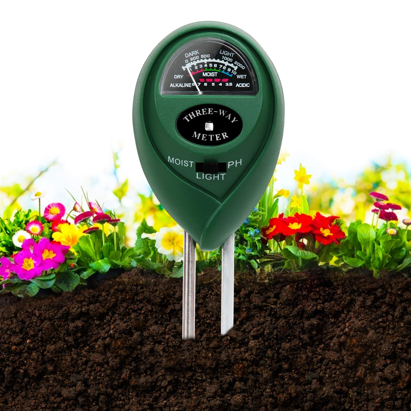 Buy Soil Moisture Meter,3in1 Soil PH/Moisture/Light r Kit Gardening