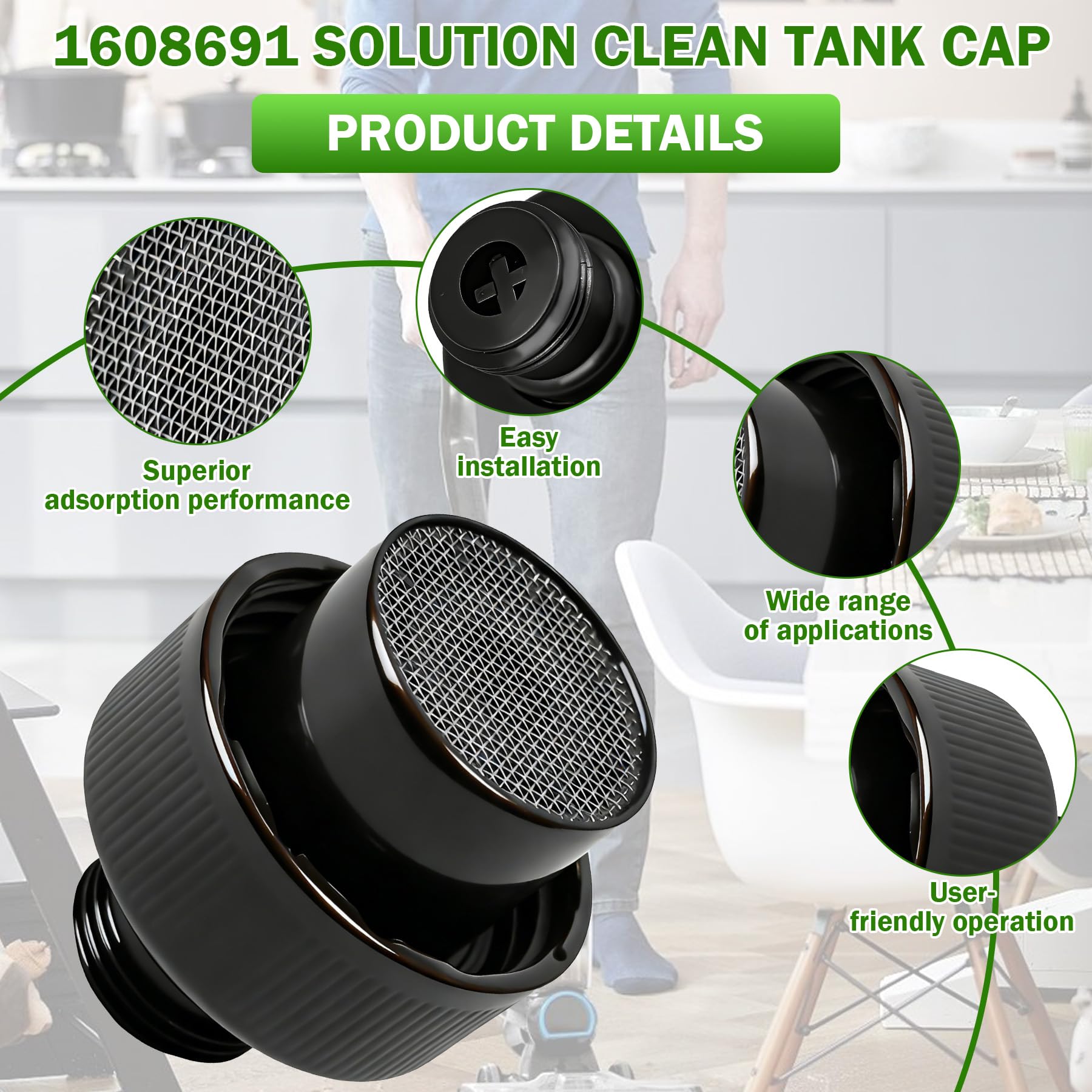 Bissell CrossWave Tank Cap - Replacement Part -3