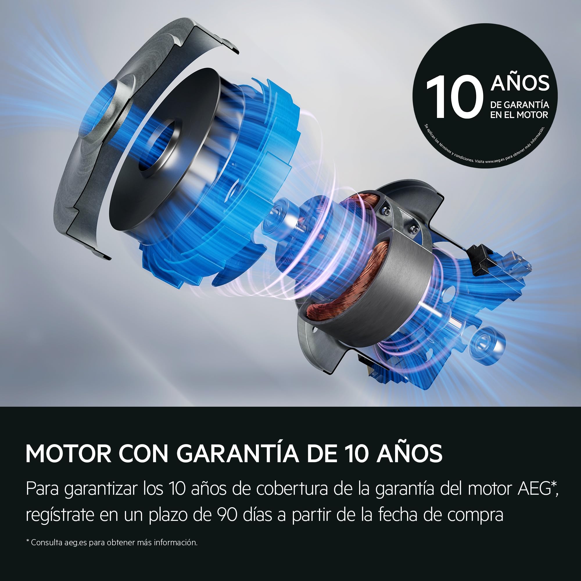 AEG Aspiradora sin Bolsa Clean 6000 de 700 W y 74 dB(A) AL61C3DB Azul