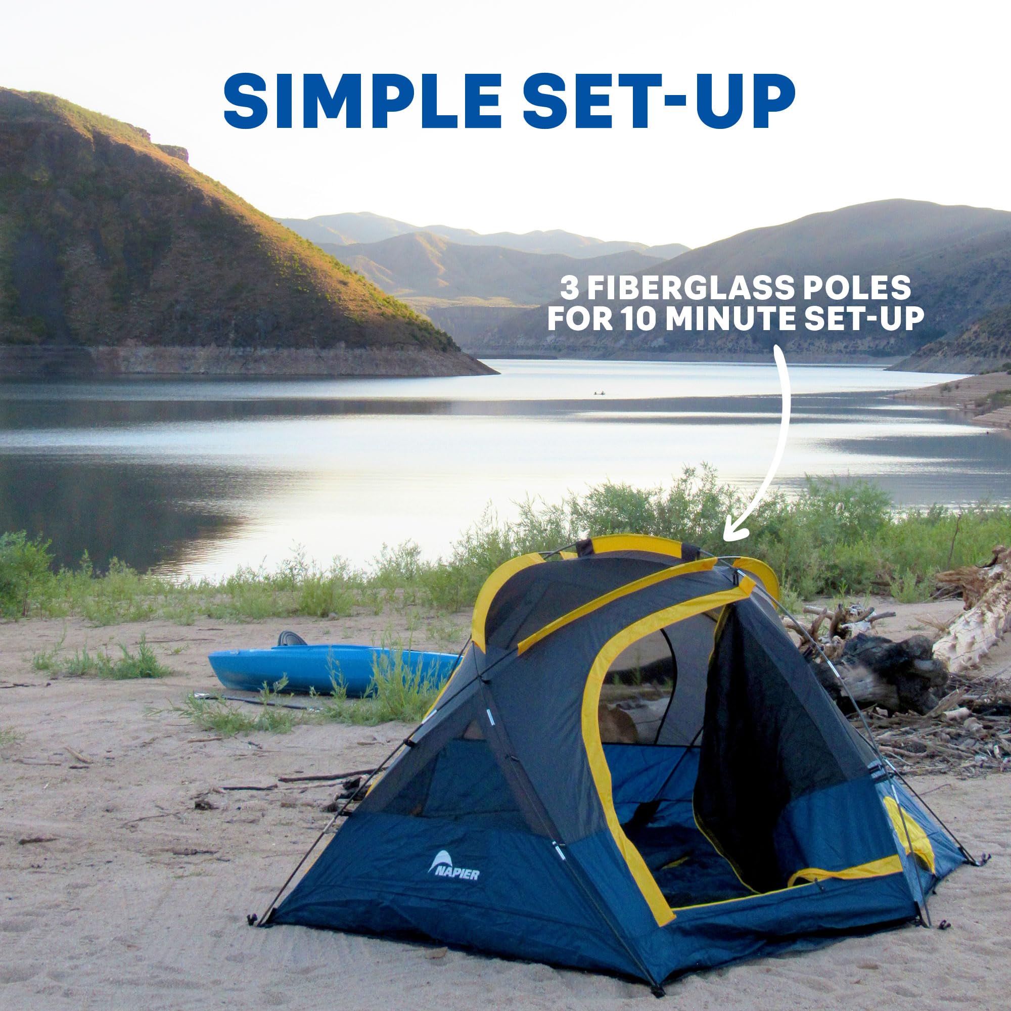 Napier Lite Pack Camping Tent Bundle | 2 Person Tent | Camping Kit