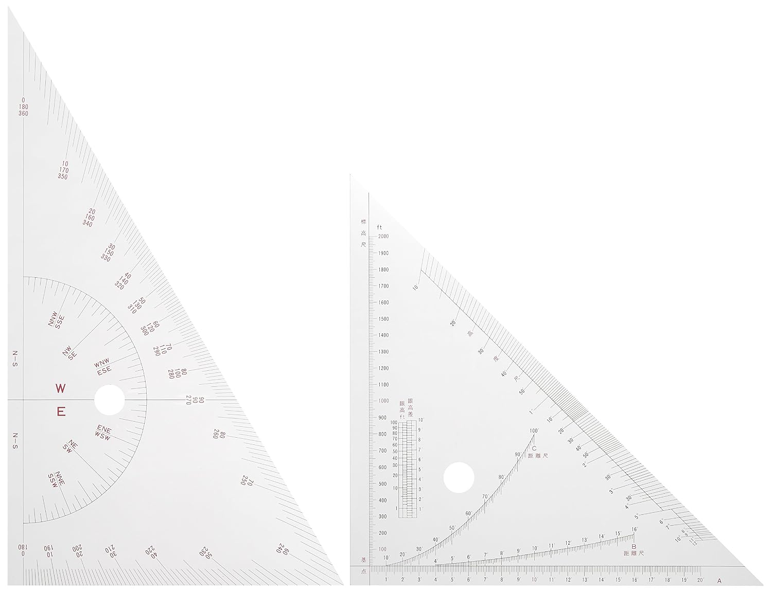 Uchida Inoue formula triangle 35cm x 3mm 014-0055 (japan import)