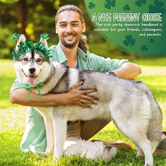 Diadema Verde para Perros Pequeños San Patricio 2 Piezas miniatura 5