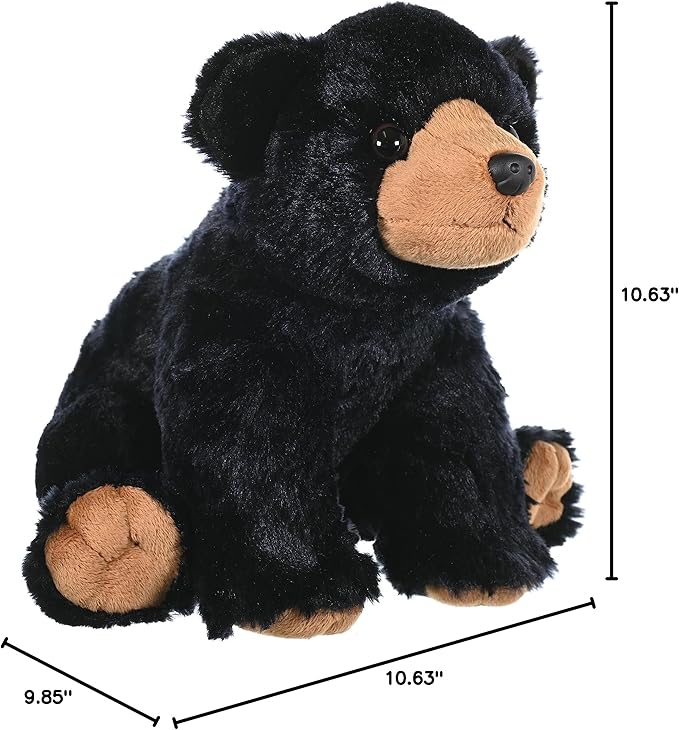 Wild Republic Oso Negro Peluche Cuddlekins 12 Pulgadas miniatura 3