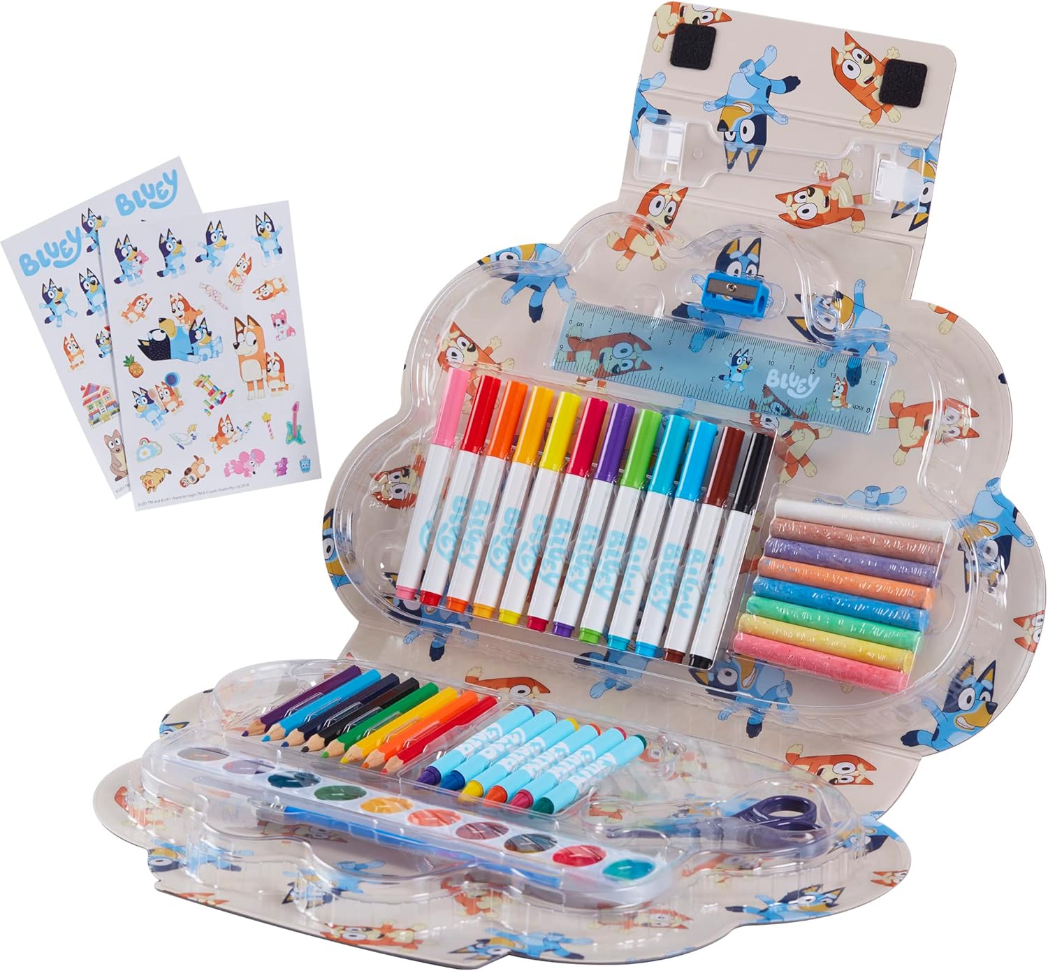 Character Options 07843 BLUEY 50PC Art Compendium Carry CASE