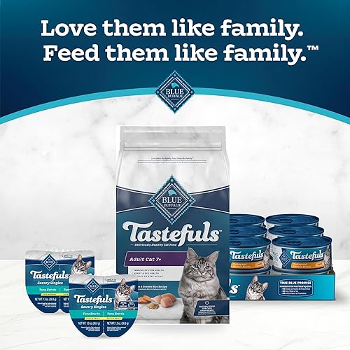 Miniatura 9 de Blue Buffalo Tastefuls - Alimento seco natural para gatos adultos de 7 años, bolsa de 3 libras
