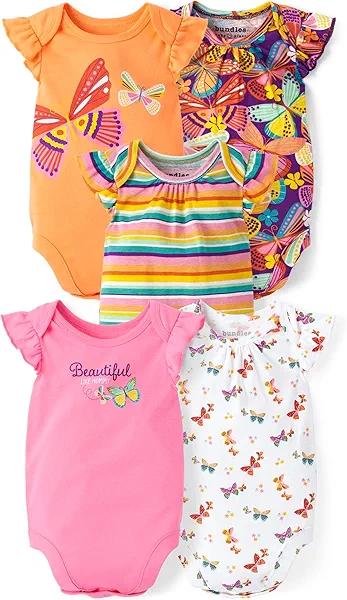 The Children's Place baby-boys And Newborn Short Sleeve Bodysuits, Multipacks