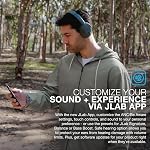 JLab JBuds Lux ANC écouteurs sans fil, sauge, réduction de bruit active intelligente, son personnalisable, audio spatial et compatible avec Bluetooth LE Audio, casque Bluetooth supra-auriculaire premium