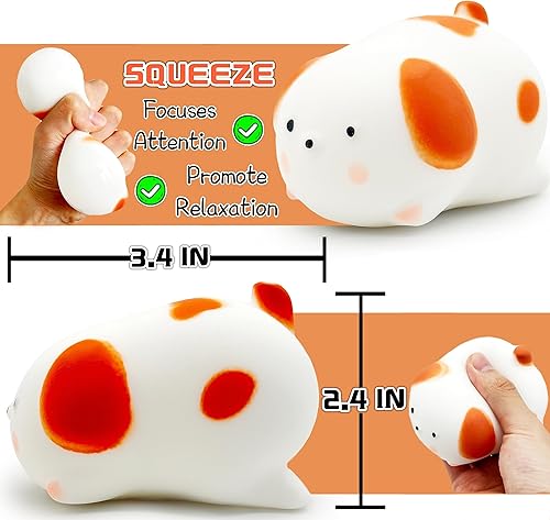 Miniatura 3 de ZTATU Pelotas de estrés para perros para adultos (1 unidad) lindos juguetes para apretar para niños, juguete para aliviar el estrés, regalos de