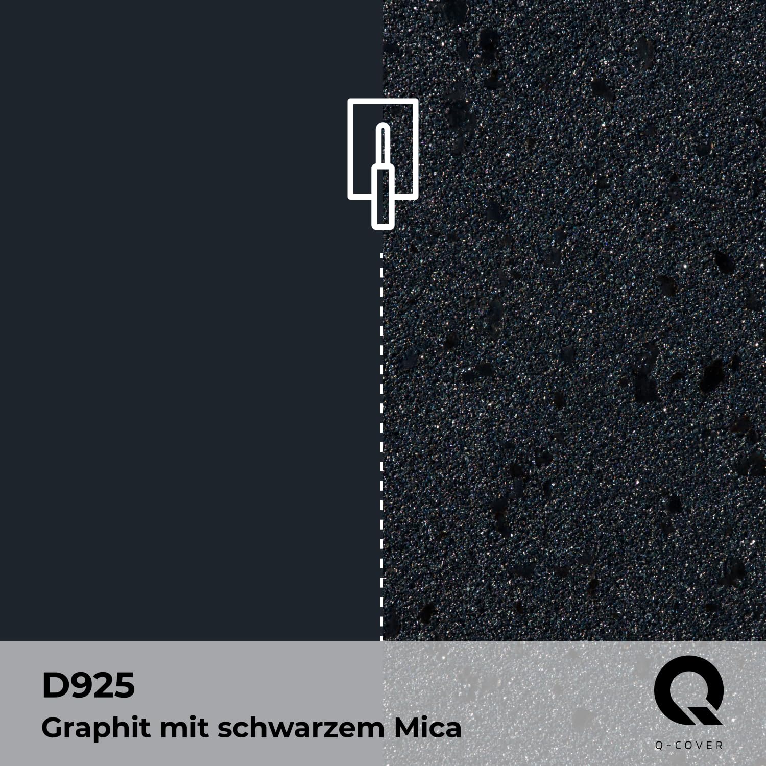 Quarzgrund für Dekorativer Putz mit Mica Graphit D925 7,5KG | Acrylatdispersion Grundiermittel Innen & Außen für Wände und Decken Grundierung Schutz Mosaikputz ca. 0,3-0,4 KG/m2