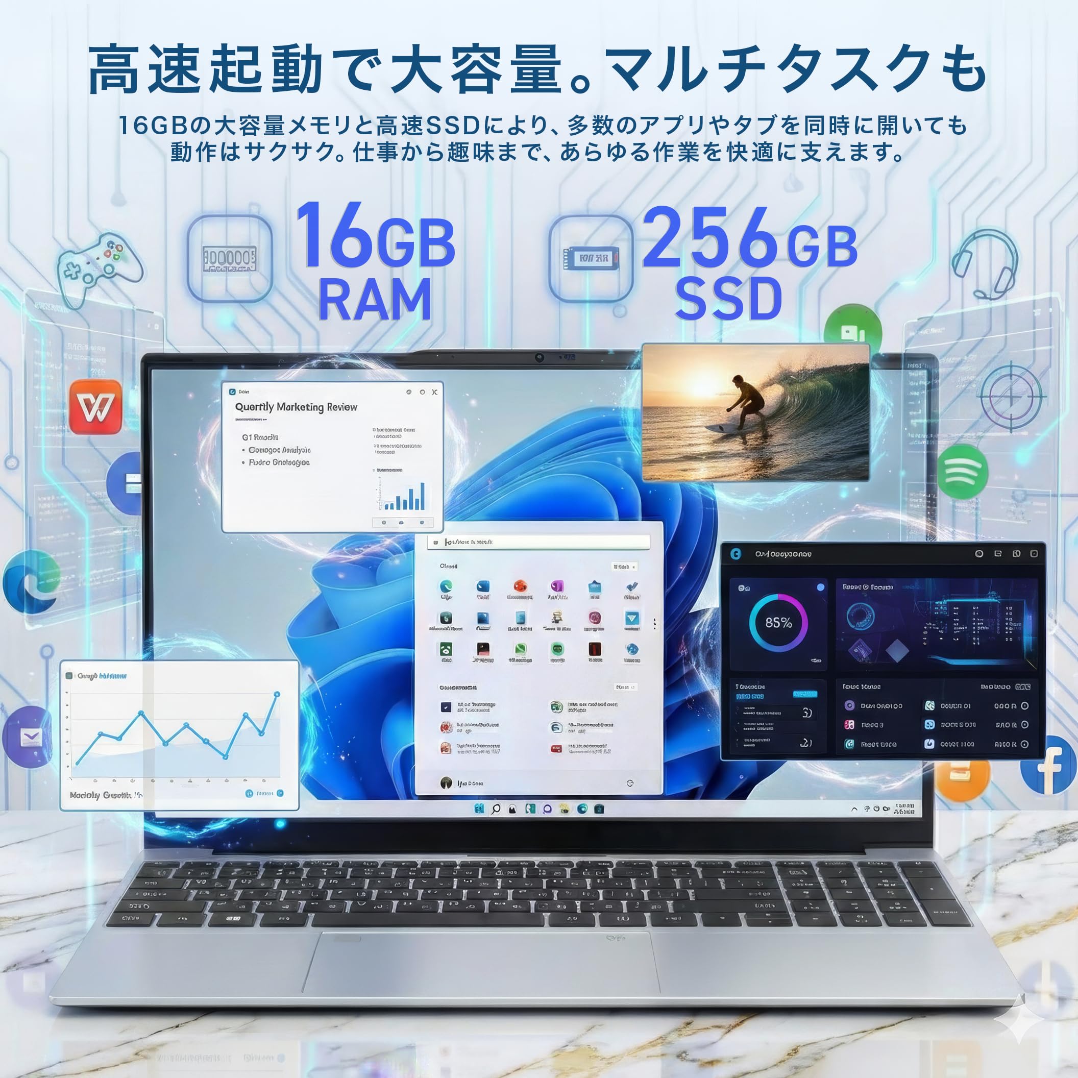 Amazon.co.jp: Xaterrace ノートパソコン MS Office搭載 Windows11