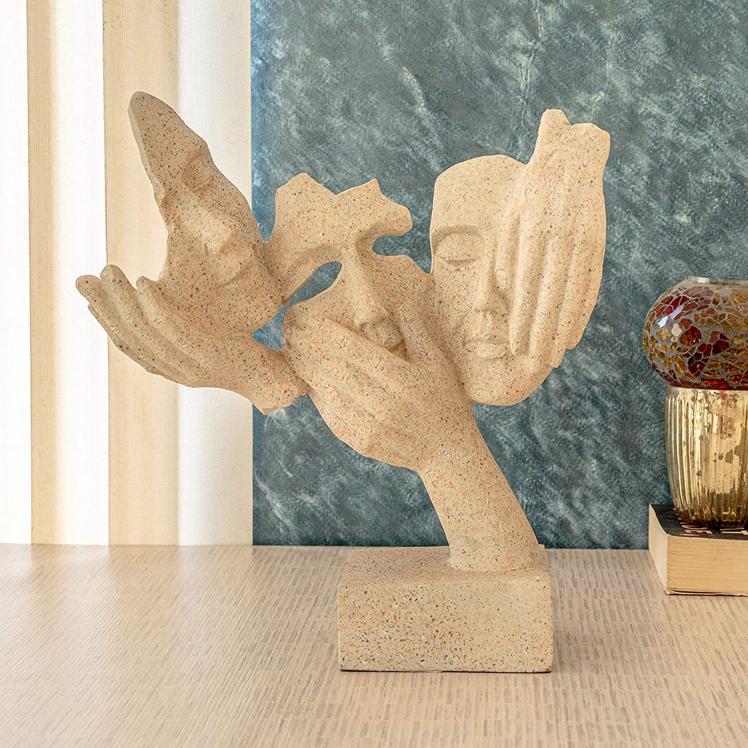 Buy Pranav Enterprises 3 Human Face Statue Home Decorative