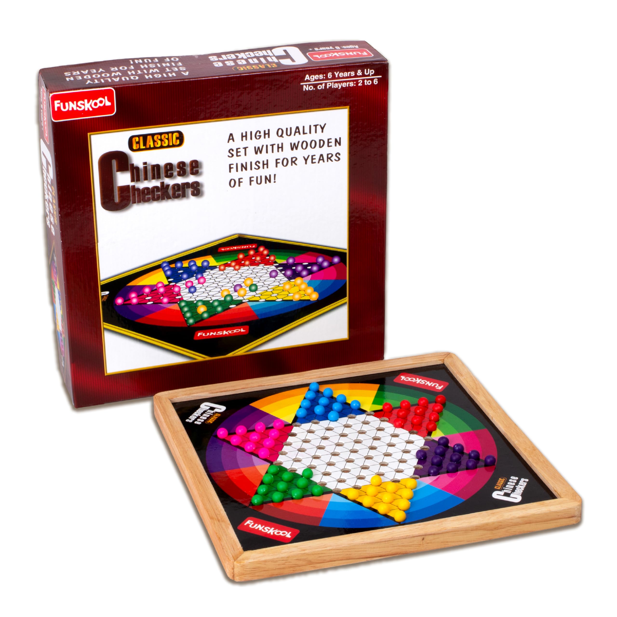 Funskool Games, Classic Chinese Checkers, The classic strategy board game, Kids & family, 2 - 6 players, Ages 6 and above-image-25