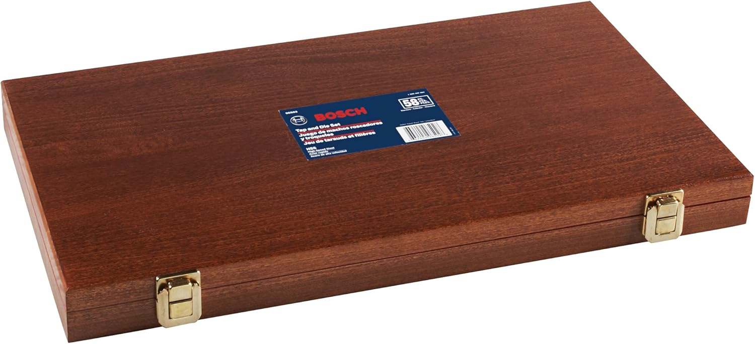 Tap & Die Sets 58Piece Red Vermont American 396502 HSS Tap and Die Set