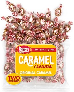 Goetze's Vanilla Caramel Creams Candy - Fresh 2lb Bulk Bag (32oz) Soft Chewy Nostalgic Treat
