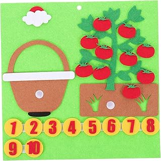 ibasenice Matemática Aprendizagem Precoce Classe Porco De Pelúcia Brinquedo De Pelúcia Quebra-Cabeça Brinquedos Número Brinquedos Número Jogos De Matemática Placa De Feltro Para Crianças