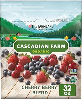 Cascadian Farm Organic Cherry Berry Blend, Premium Frozen Fruit, Non-GMO, 32 oz