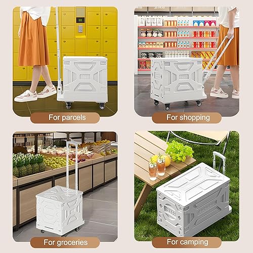 Miniatura 28 de VECELO Carro de archivos rodante con carpetas colgantes, organizador de archivos de escritorio móvil con ruedas con cerradura, archivador moderno