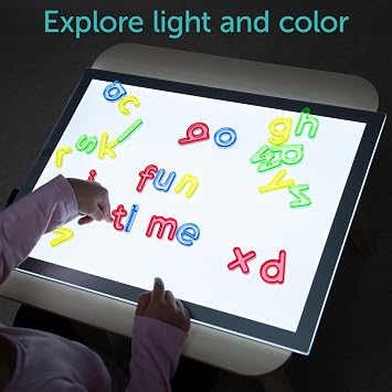 tickit Light Panel, Rectangular, Ultra Bright LED, Adjustable Brightness | Light Board for Kids, Tracing, Sensory Exploration and Color Mixing
