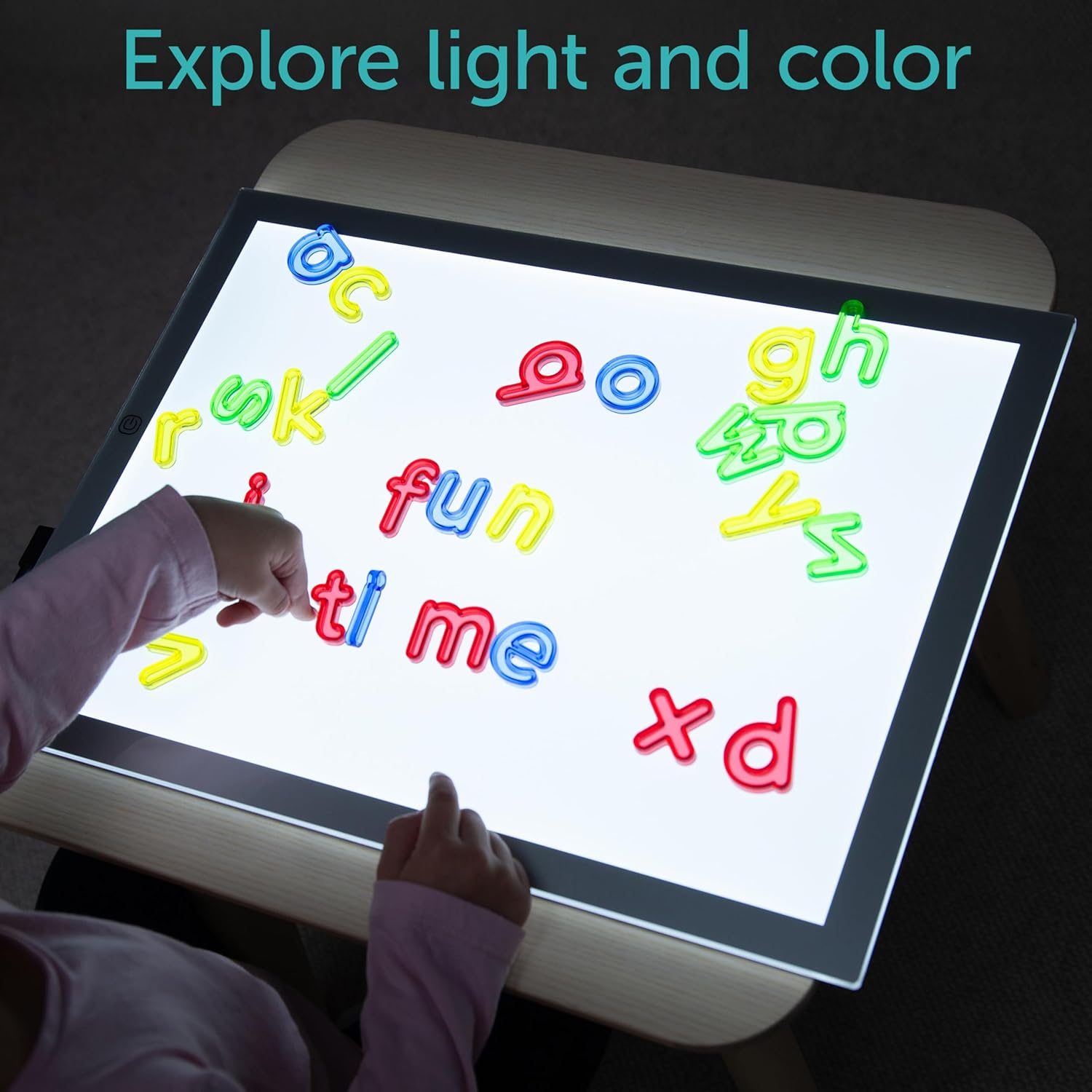tickit Light Panel | Rectangular | Ultra Bright LED | Adjustable Brightness | Light Board for Kids | Tracing, Sensory Exploration and Color Mixing