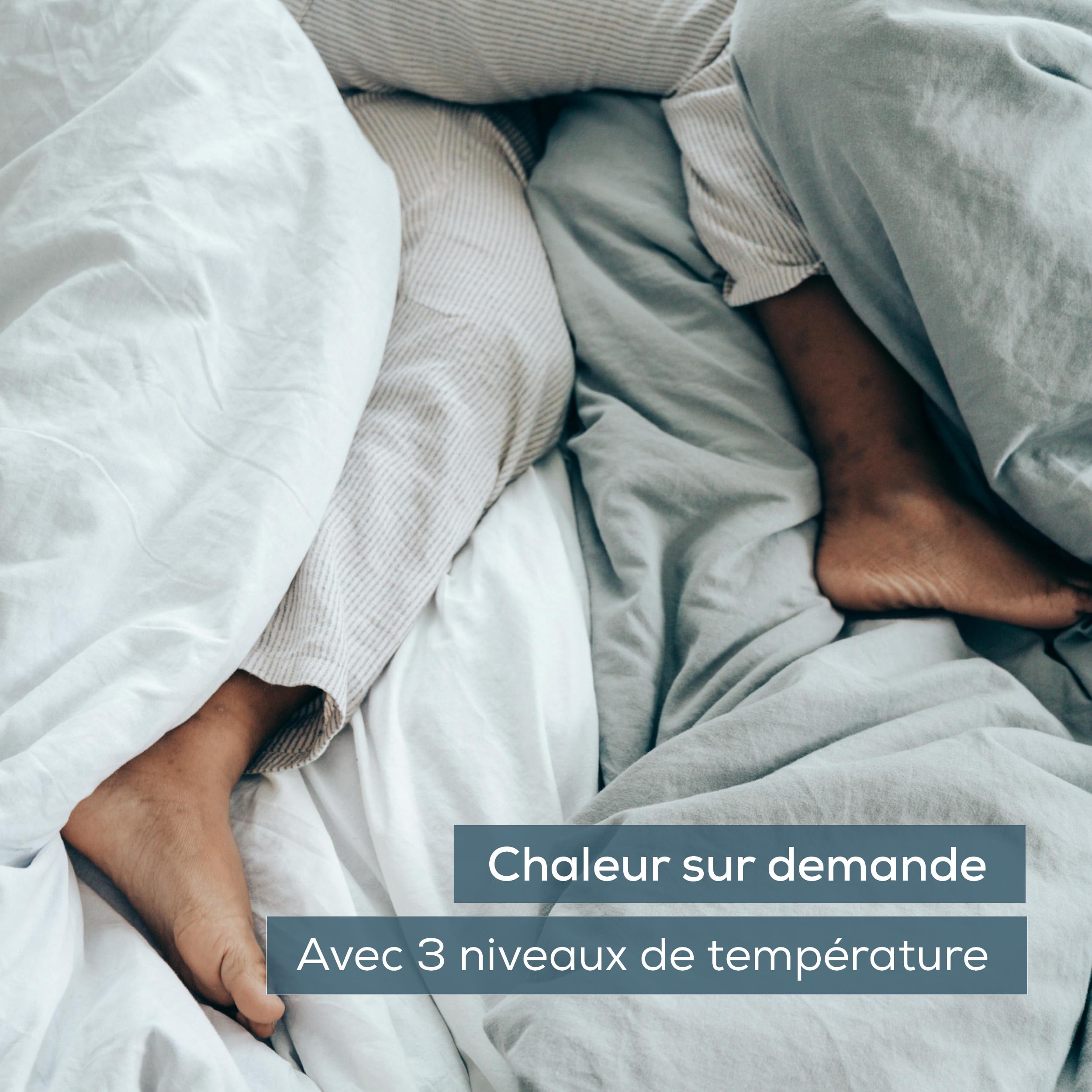 Beurer UB 74 sous-couverture chauffante 200x100 cm, électrique avec 3 niveaux de température, arrêt automatique, protection contre la surchauffe, lavable, forme drap-housse pratique