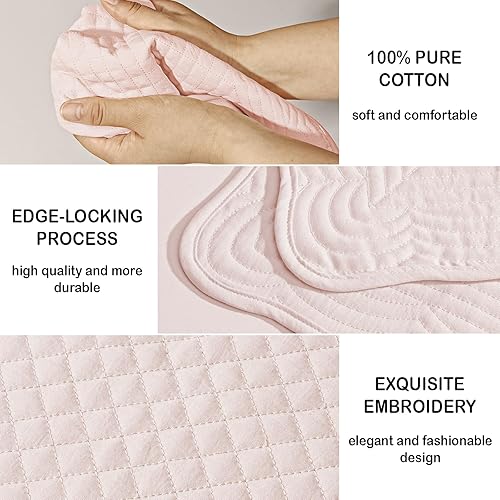 Miniatura 6 de Juego de 6 manteles individuales rectangulares de 100 % algodón, lavables a máquina, 13 x 18 pulgadas, para cocina o comedor, manteles individuales