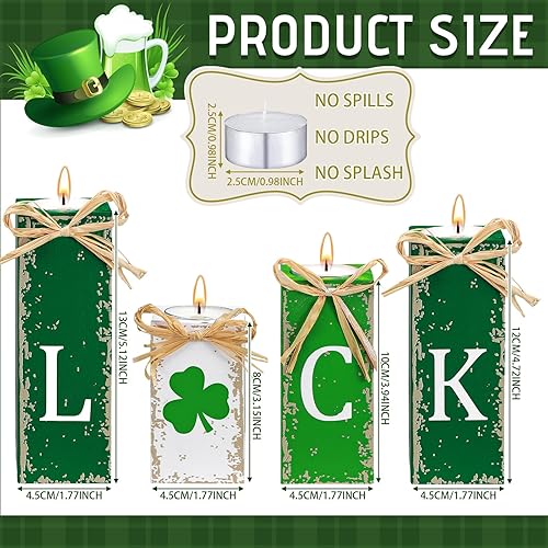 Miniatura 10 de 3 portavelas de madera de muñeco de nieve de invierno con pilas LED, luces de té de muñeco de nieve de Navidad, centros de mesa de velas de madera