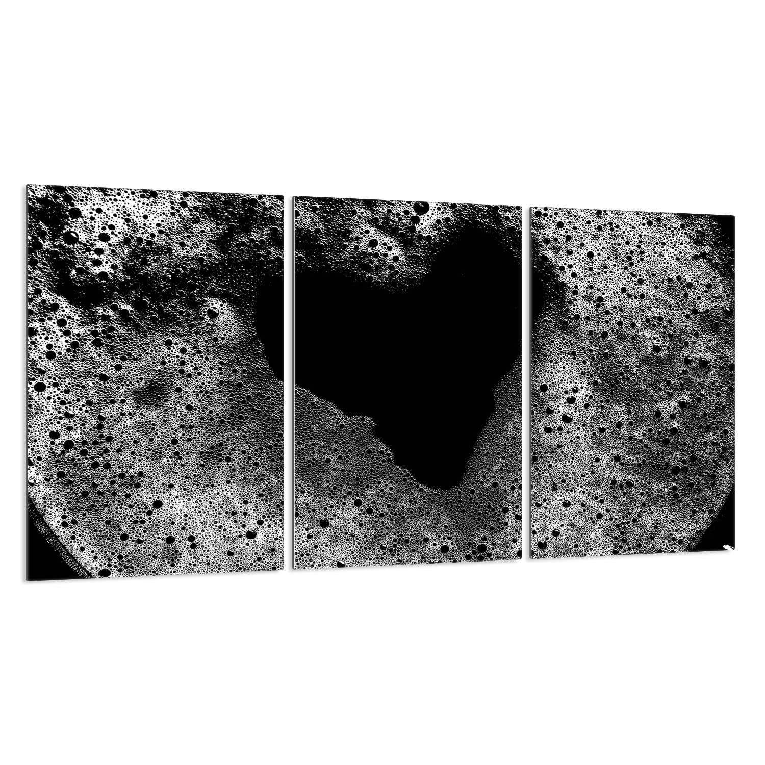 Plaque De Protection En Verre Pour Table De Cuisson – 3x30x52 Cm – Anti-éclaboussures, Planche à Découper, Décoration – Noir