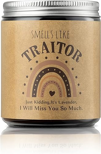 WATINC Velas en tarro de regalo para compañero de trabajo, velas perfumadas de lavanda, divertido regalo de jubilación de compañeros de trabajo, 32