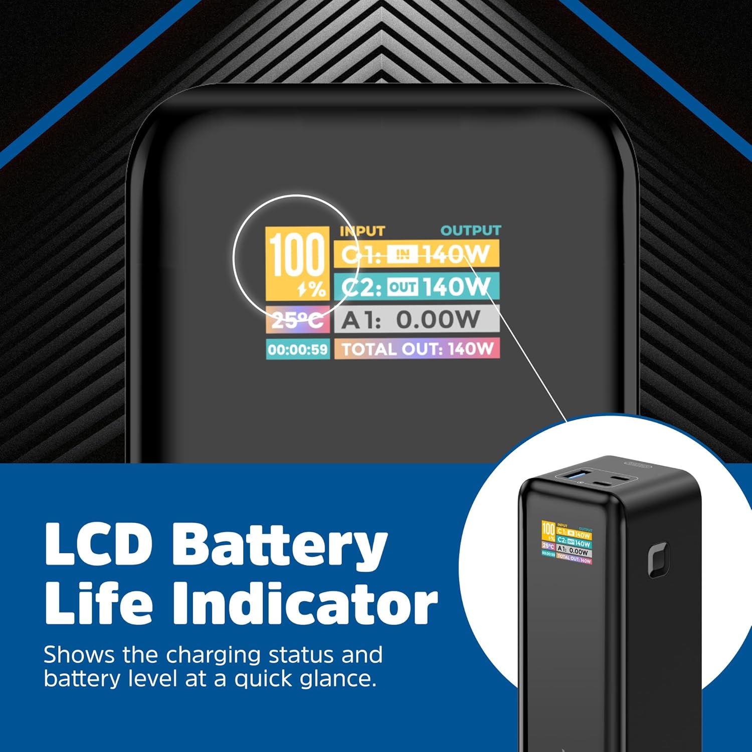 Energizer Power Bank XP27000PD charging multiple devices