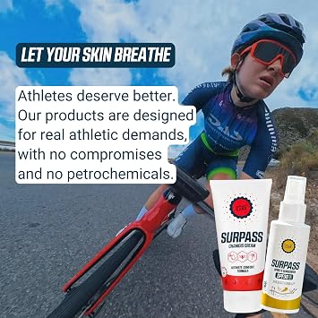 SURPASS Sunscreen SPF 30 & Chamois Cream Bundle, 100+170 ml