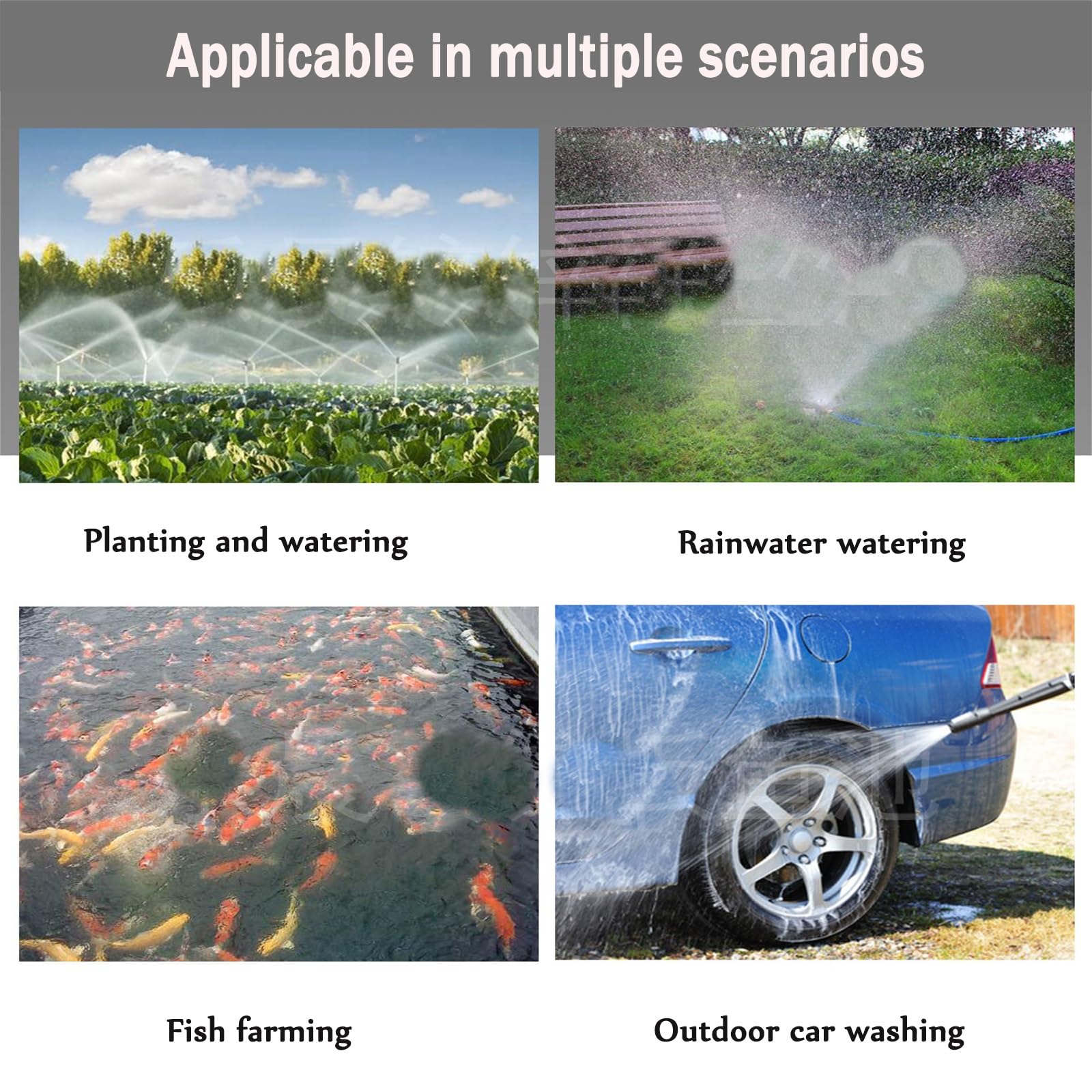 Serbatoio Portatile per la Raccolta dell'Acqua piovana da 50 Litri, Serbatoio Flessibile per Acqua, filtrazione a Rete in Tessuto Spesso e Design Stabile, Ideale per molteplici sce