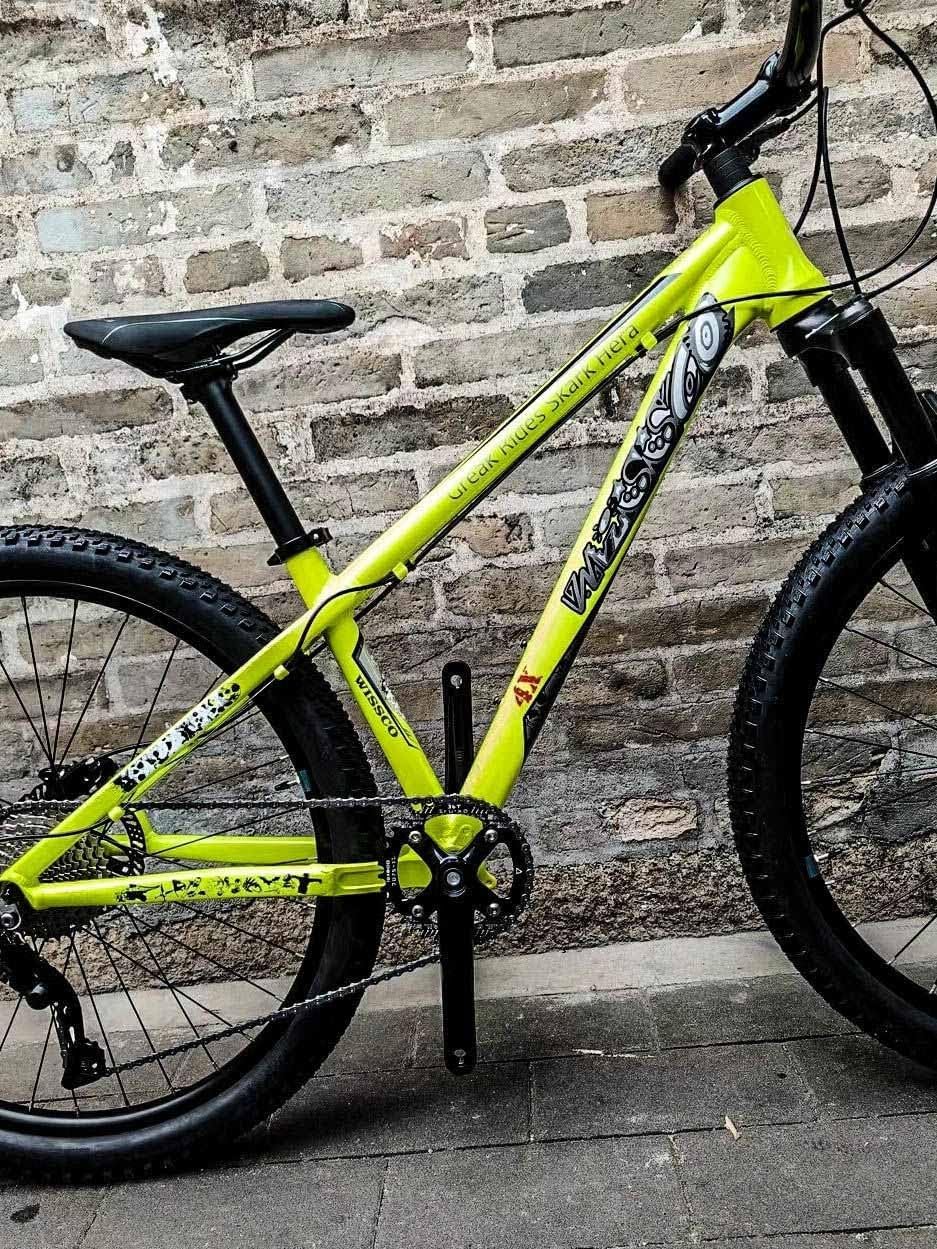 26/27.5er Dirt Jump Bike Disc Brake Frames 14in DJ/XC/AM/4X Aluminum Alloy Mountain Bikes Hardtail Frame BSA BB73mm, 10 * 135mm QR, External Cable Routing