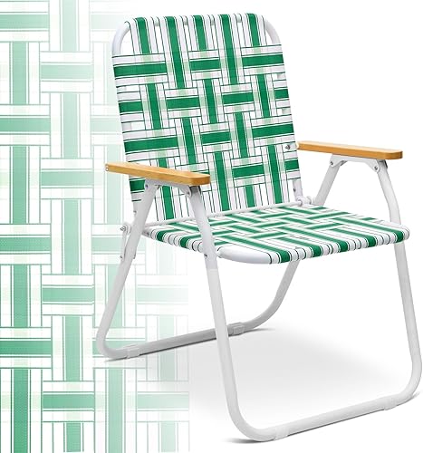 Miniatura 26 de Sekey Silla de playa portátil, silla de camping ligera con bolsa de transporte, silla de playa plegable baja para adultos, silla compacta para Azul