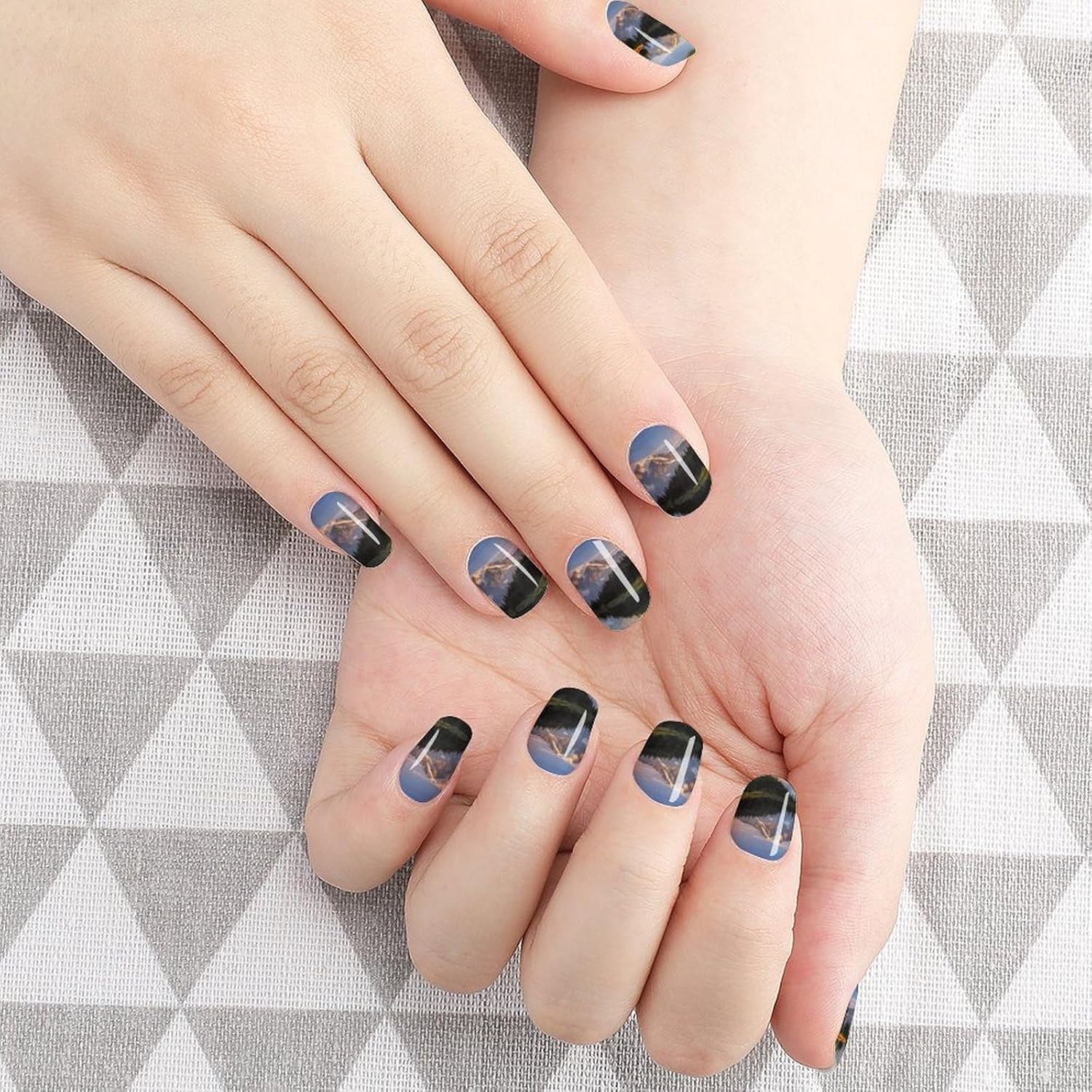 Nail Strips Bundle Full Wrap Long Lasting Nail Polish Strips Easy Application and Removal Salon Quality Self Adhesive Art Stickers for Women Gifts