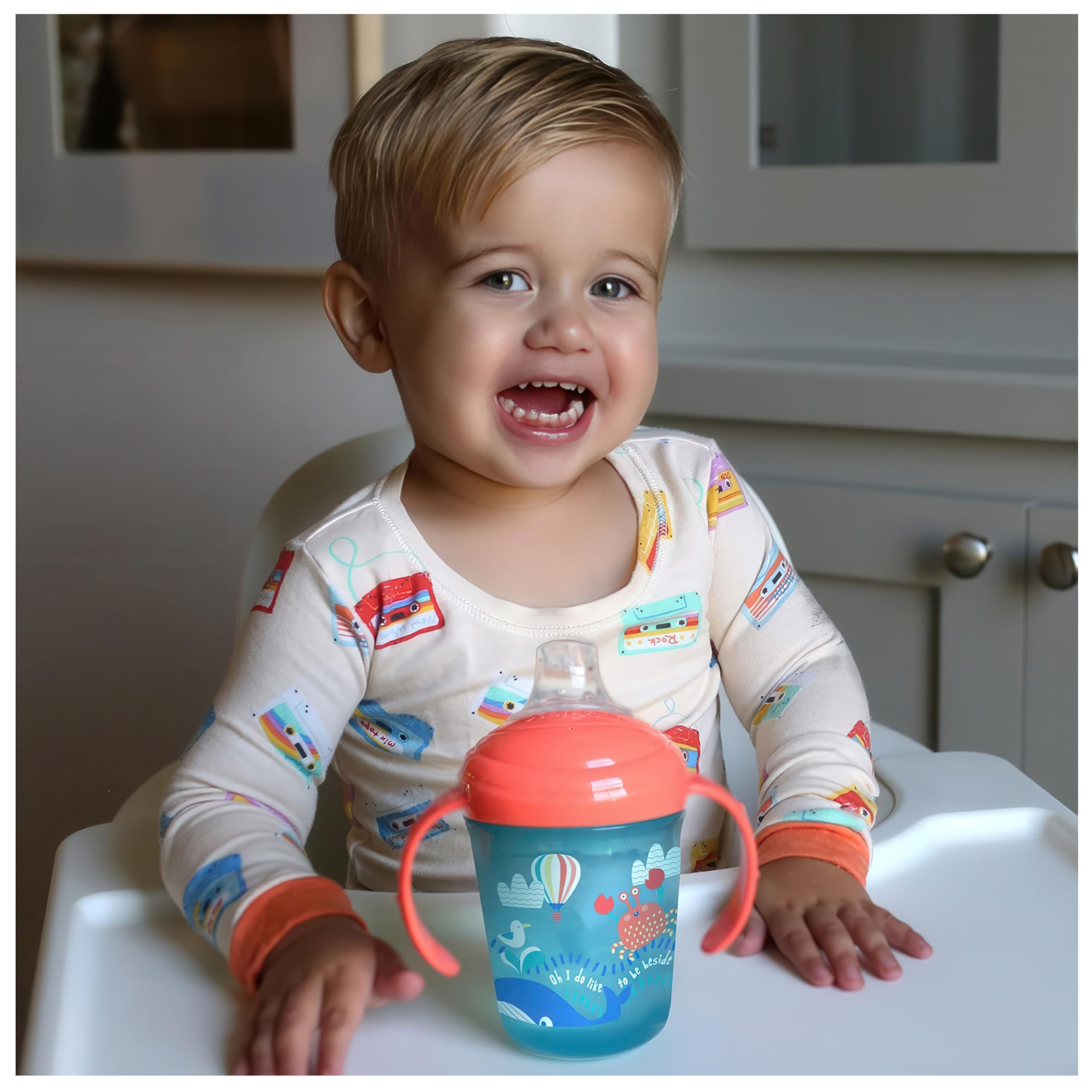 Amazon.com : Nuby No-Spill Two Handle Baby's First Soft Spout Cup
