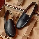 Campus ELAN Men's Moccasins | ELAN-19 Black gallery image