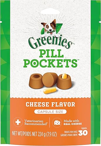 Miniatura 26 de Greenies Pill Pockets - Golosinas suaves y naturales perros, tamaño ideal para cápsulas, con auténtica mantequilla de maní, paquete de 15.8 onzas