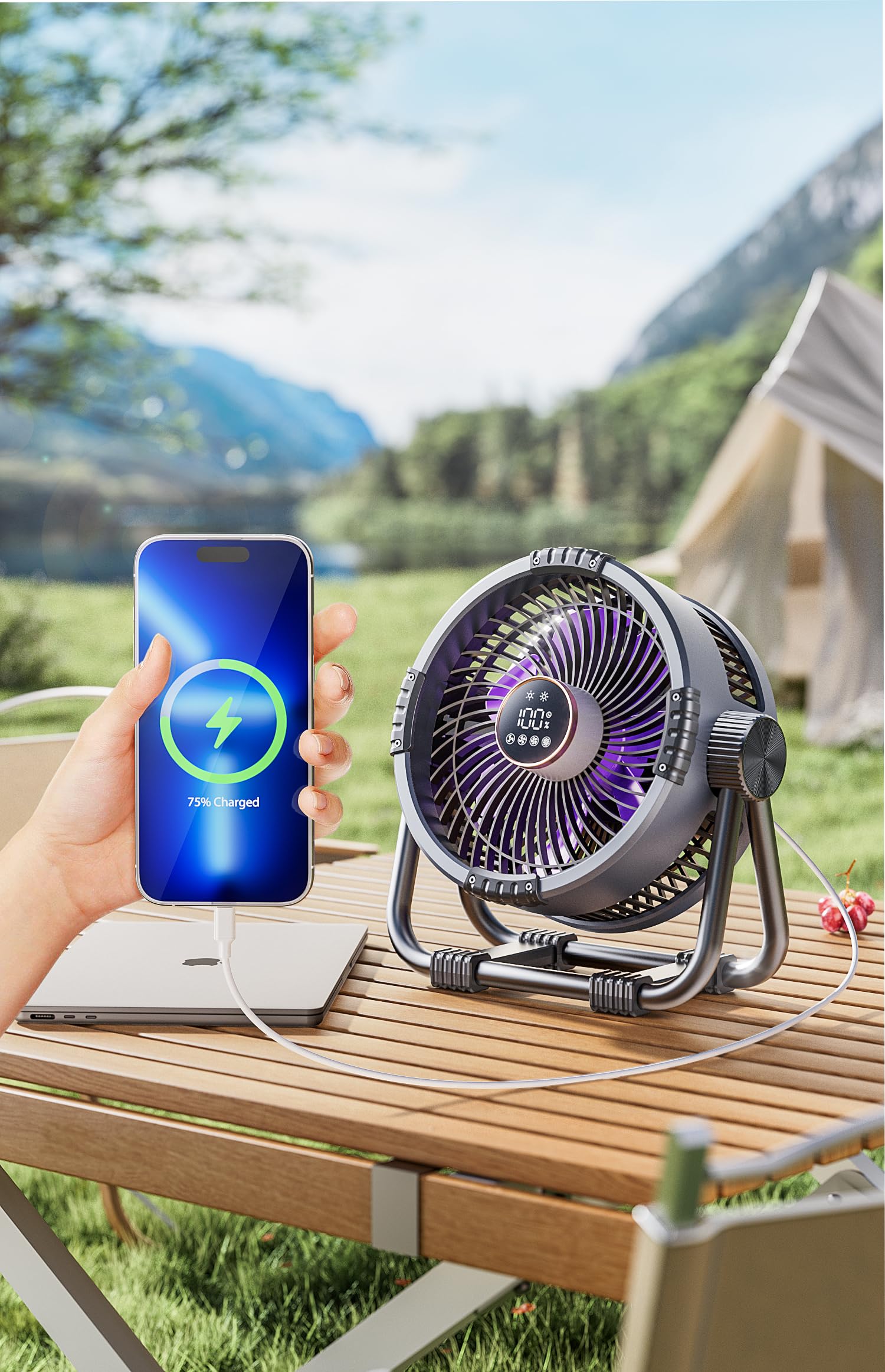 CUPERINOX® Ventilateur Portable Silencieux Et Rechargeable | FindTheDeal