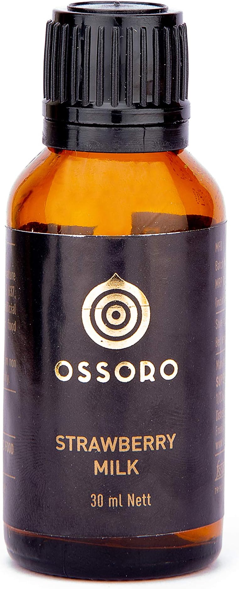 Ossoro Strawberry Milk, 30ml, Flavoured Milk, Ice-Cream, Milkshake Essence/ Glass Bottle