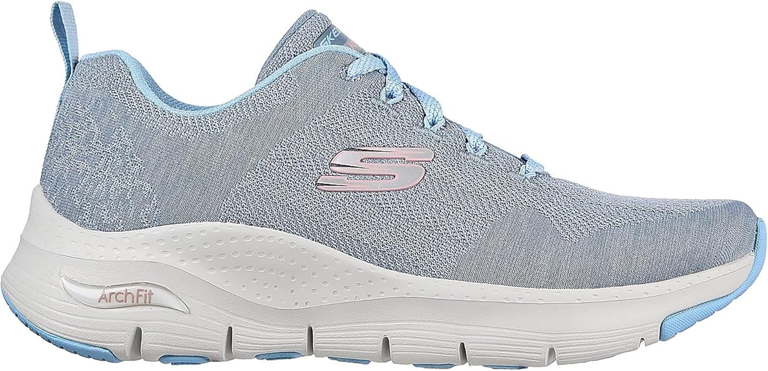 Skechers Women's Arch Fit Big Appeal Lace-Up Sneaker Slate Blue