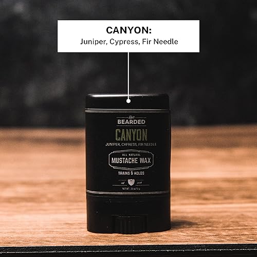 Miniatura 7 de Live Bearded Wingman - Cera para bigote - 0.35 onzas - Fijación media - Ingredientes totalmente naturales con cera de abejas, lanolina, aceite de