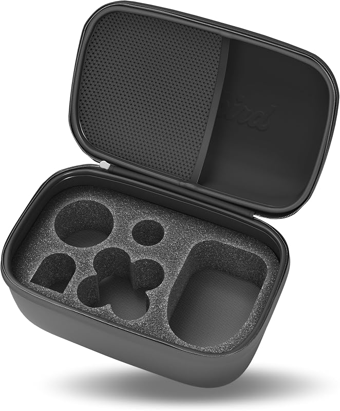 Estojo de viagem Freebird FlexSeries V2.0 para barbeador, preto, com zíper e divisórias de espuma