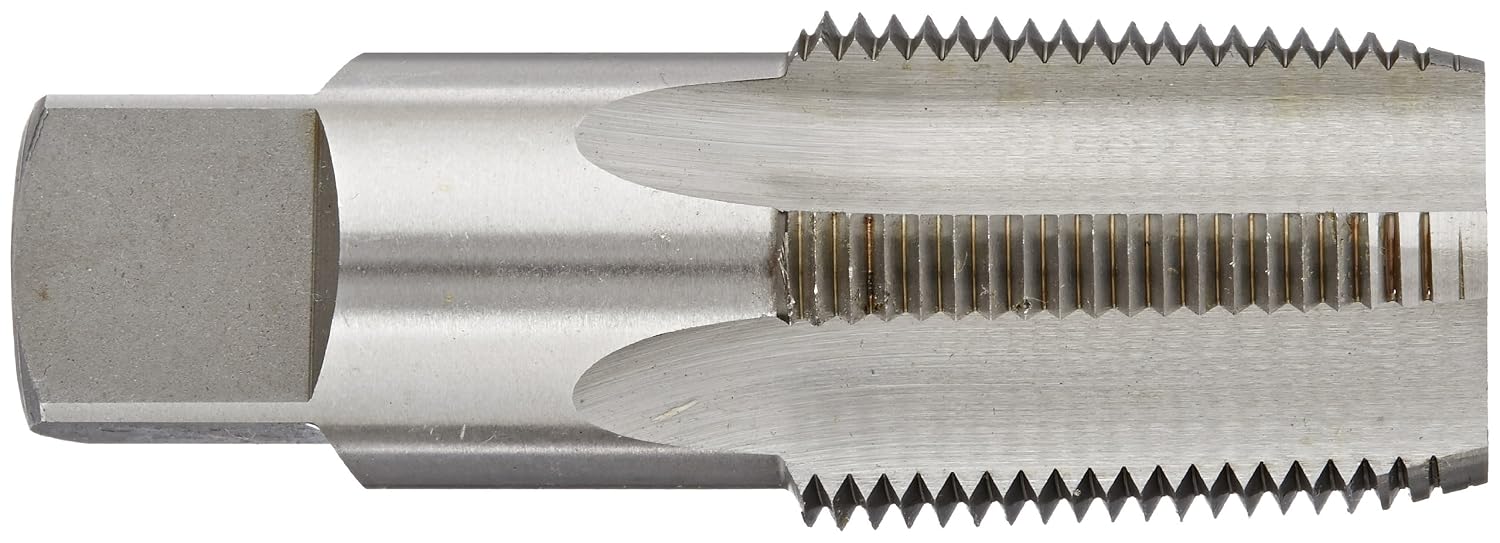 Drill America DWTPT Series Qualtech Carbon Steel Pipe Tap, Uncoated (Bright) Finish, Round with Square End Shank - Image 3