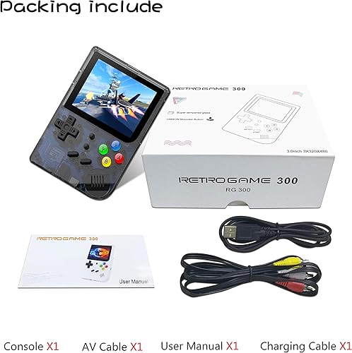 Miniatura 3 de RG300 - Consola de juegos de mano retro con sistema de código abierto, consola de juegos retro 16G + tarjeta TF 32G Videojuegos de mano 3 pulgadas